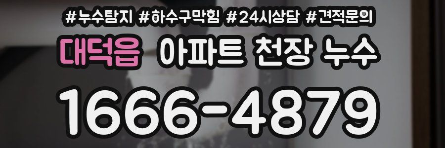 대덕읍 아파트 천장 누수