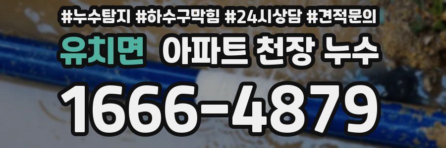 유치면 아파트 천장 누수