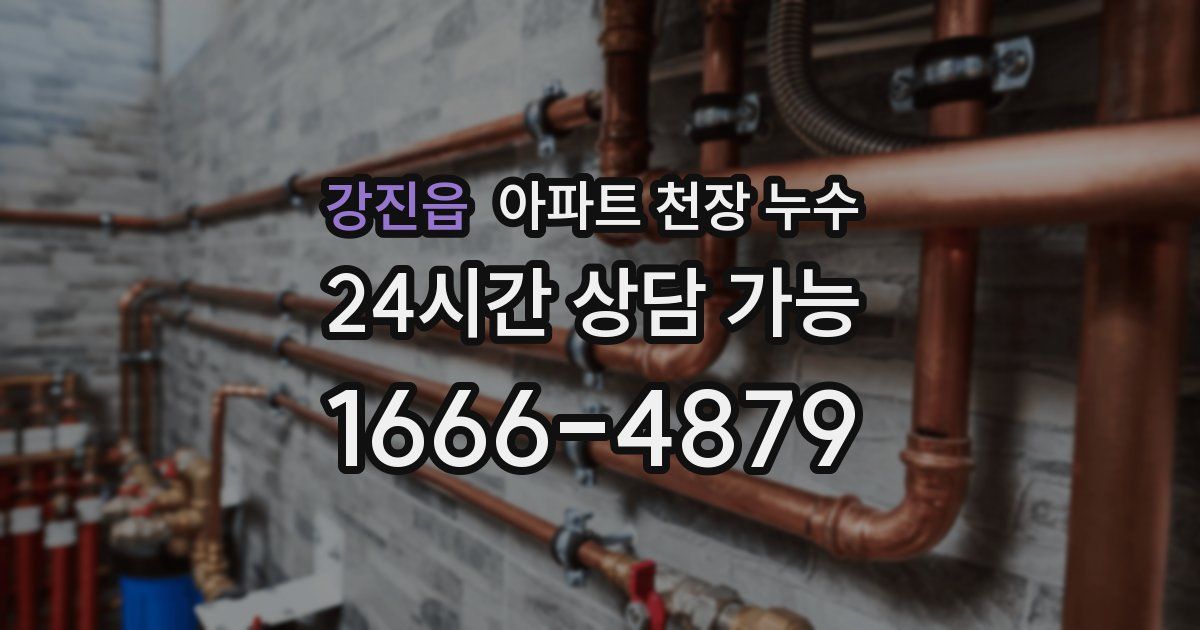 강진읍 아파트 천장 누수
