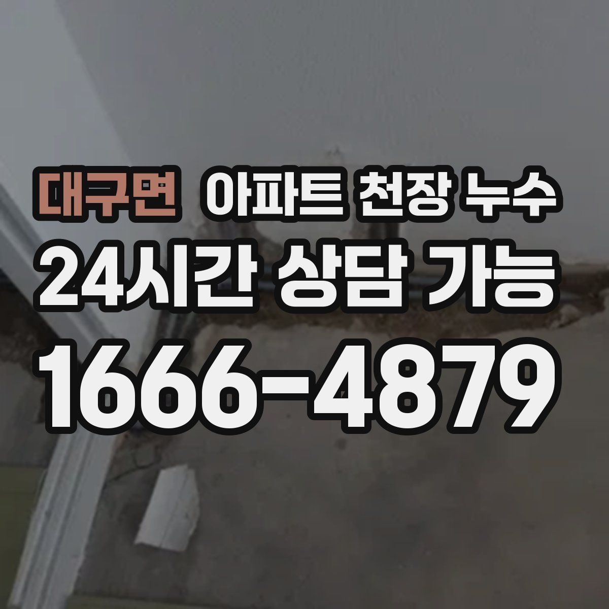 대구면 아파트 천장 누수