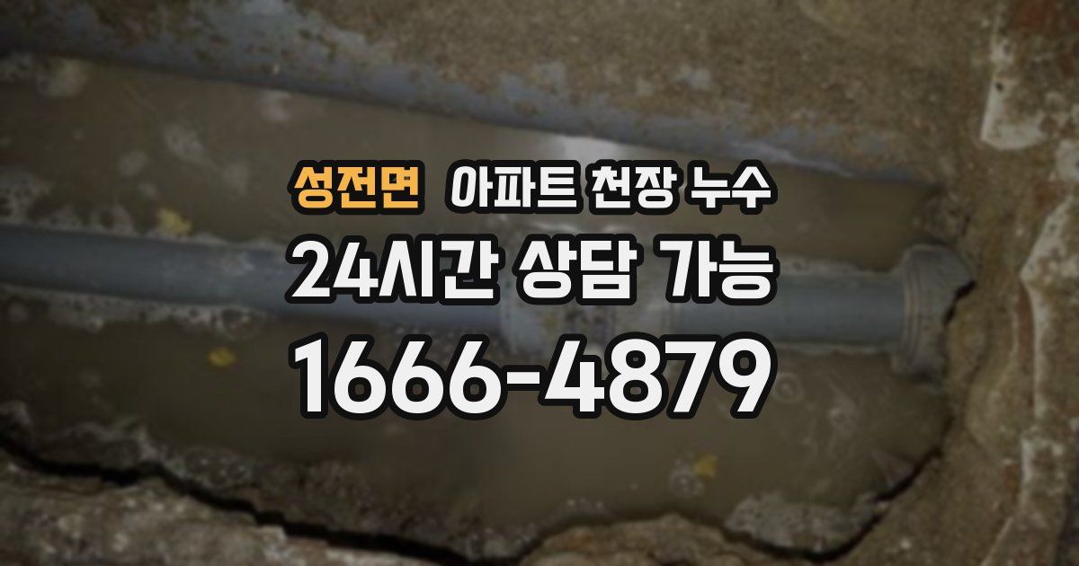 성전면 아파트 천장 누수
