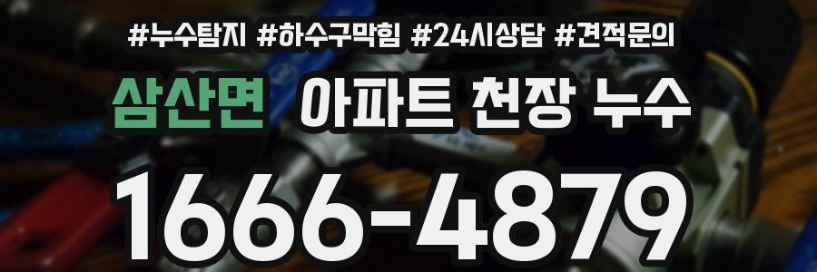 삼산면 아파트 천장 누수