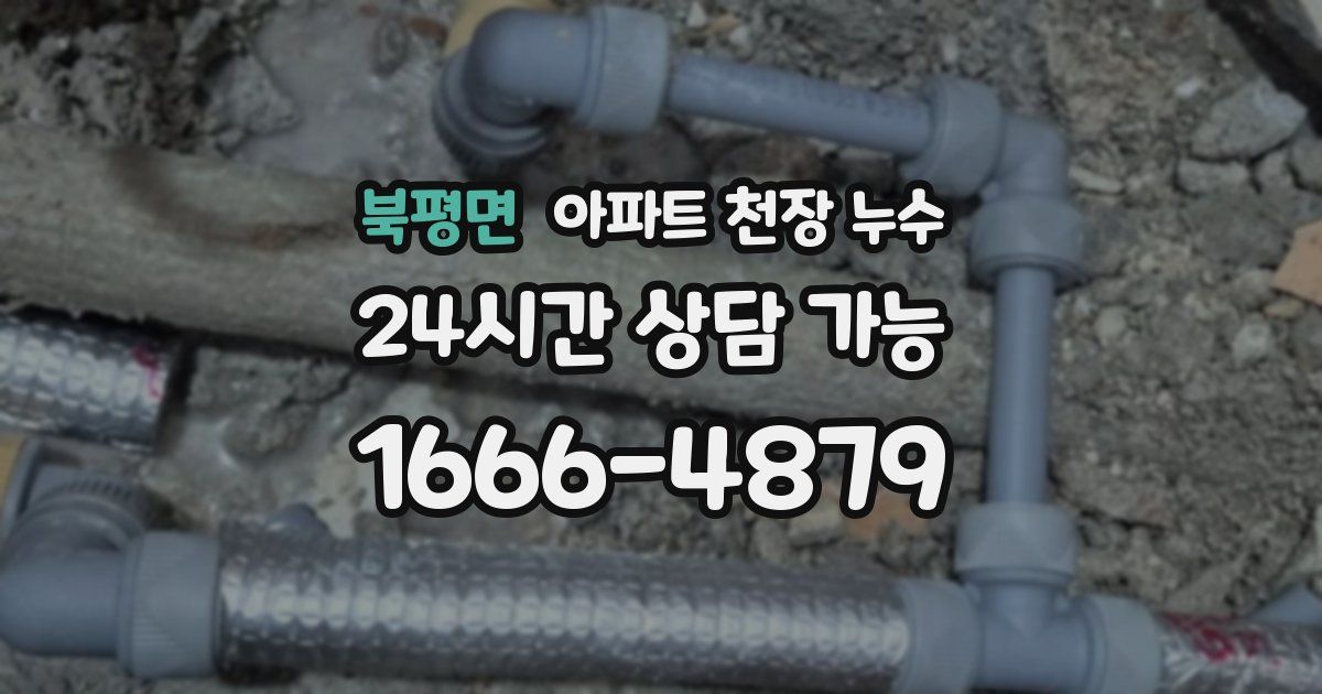 북평면 아파트 천장 누수