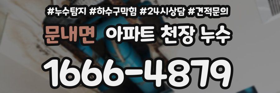문내면 아파트 천장 누수