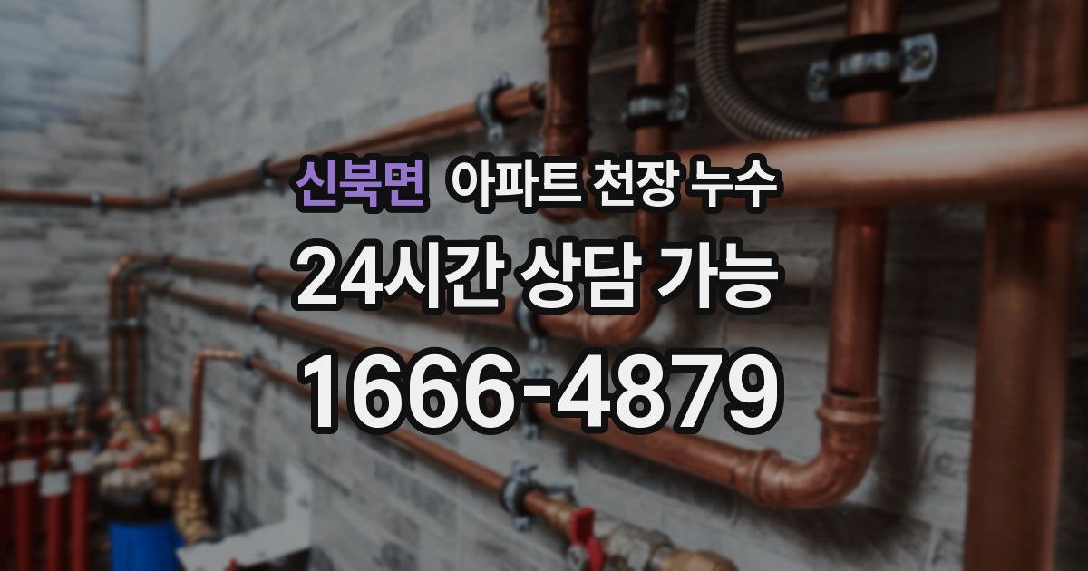 신북면 아파트 천장 누수
