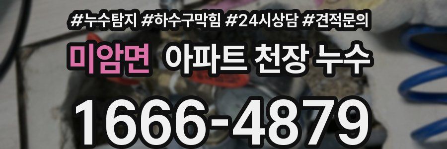 미암면 아파트 천장 누수