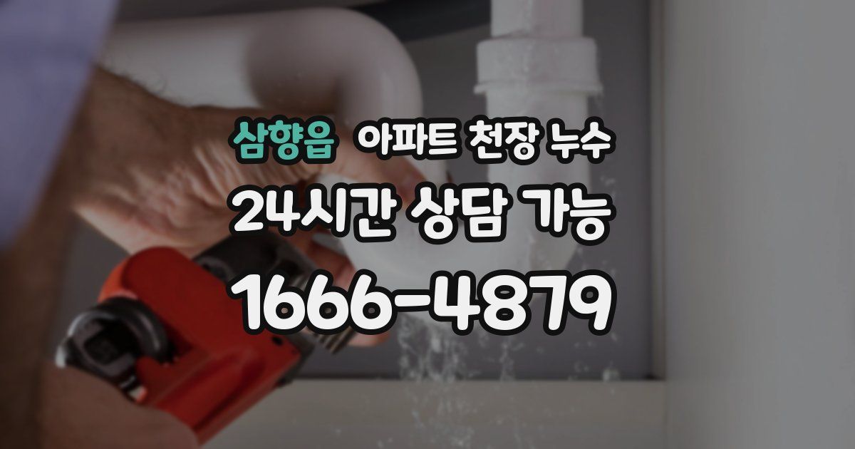 삼향읍 아파트 천장 누수