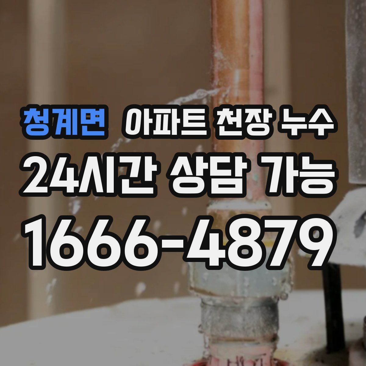 청계면 아파트 천장 누수