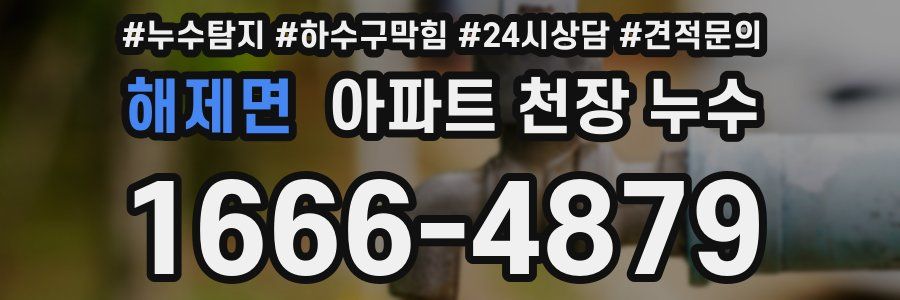 해제면 아파트 천장 누수