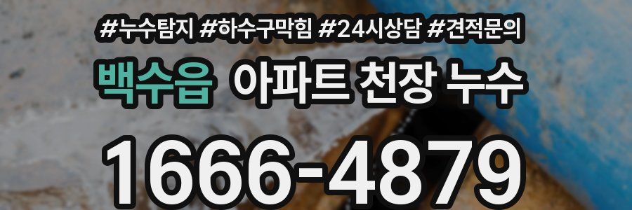 백수읍 아파트 천장 누수
