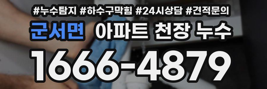 군서면 아파트 천장 누수