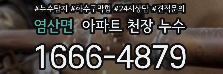 염산면 아파트 천장 누수