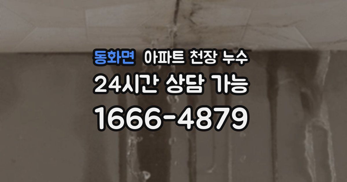 동화면 아파트 천장 누수