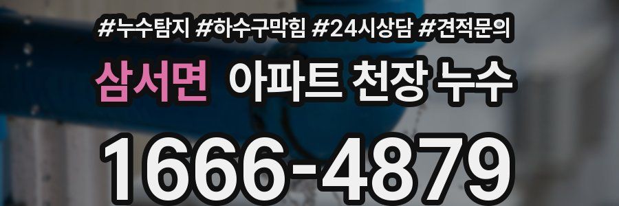 삼서면 아파트 천장 누수