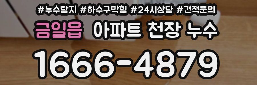 금일읍 아파트 천장 누수