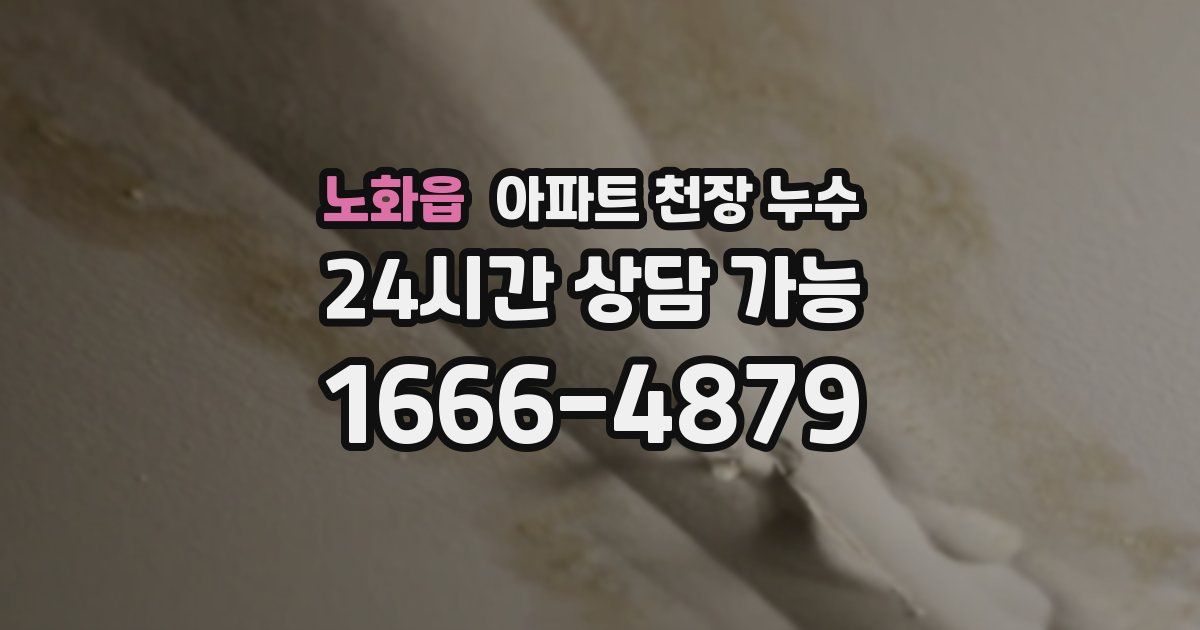 노화읍 아파트 천장 누수