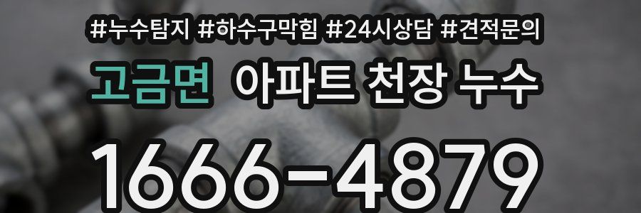 고금면 아파트 천장 누수