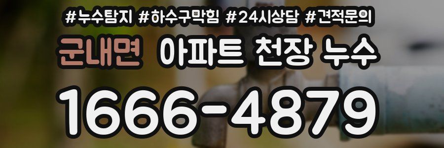 군내면 아파트 천장 누수