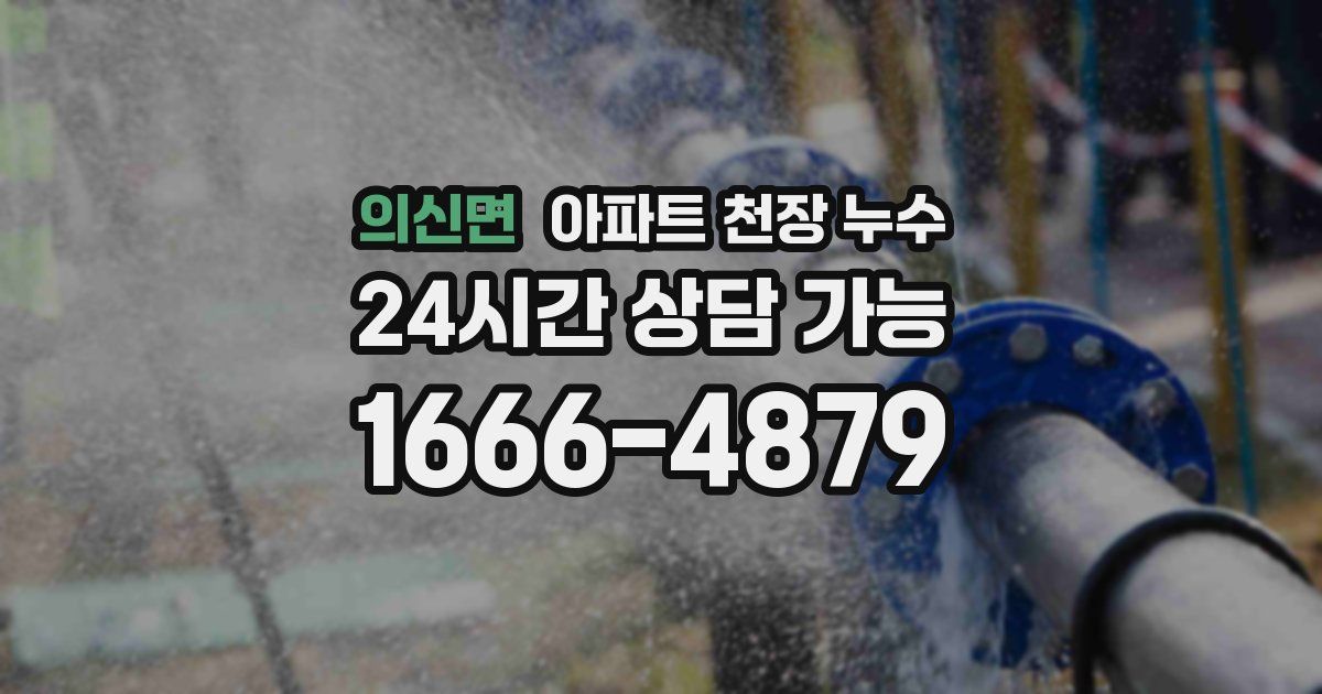 의신면 아파트 천장 누수