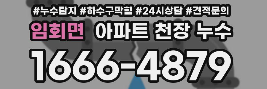 임회면 아파트 천장 누수