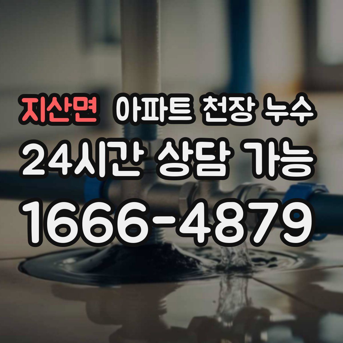 지산면 아파트 천장 누수