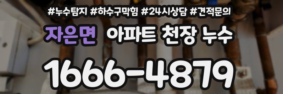 자은면 아파트 천장 누수