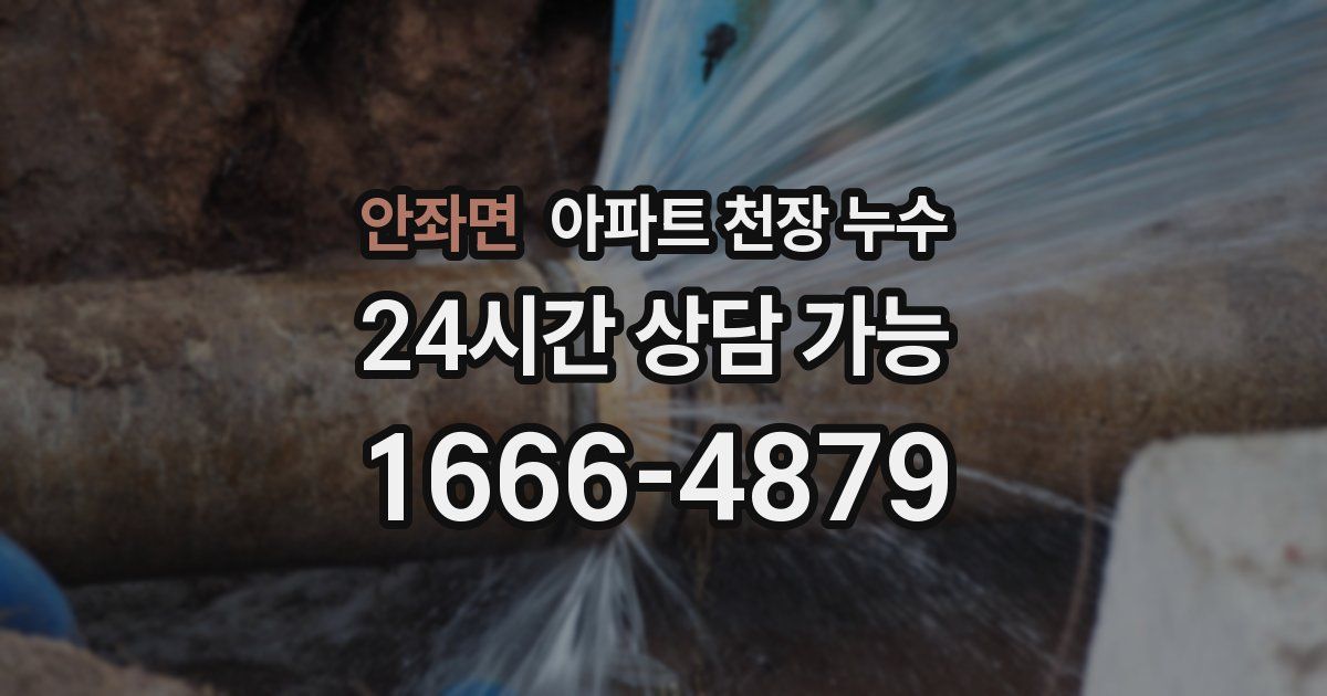 안좌면 아파트 천장 누수