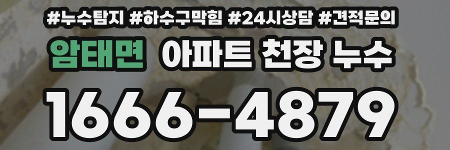 암태면 아파트 천장 누수