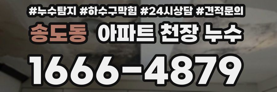 송도동 아파트 천장 누수