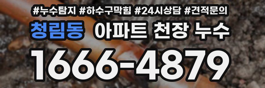 청림동 아파트 천장 누수