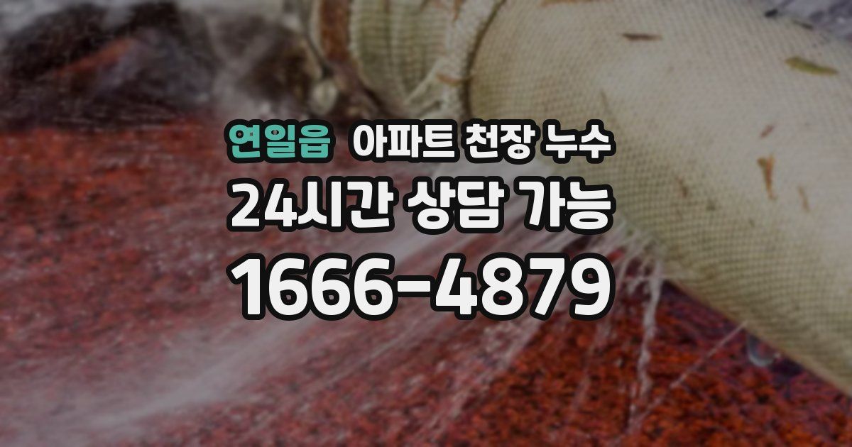연일읍 아파트 천장 누수
