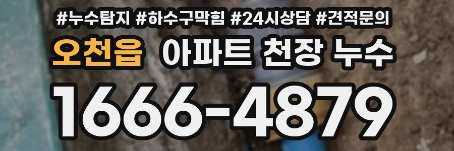 오천읍 아파트 천장 누수