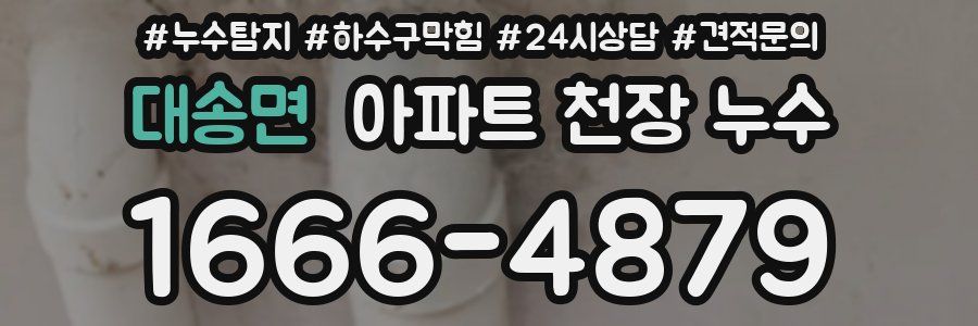 대송면 아파트 천장 누수