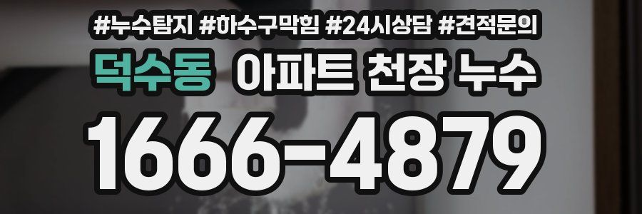 덕수동 아파트 천장 누수