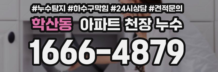 학산동 아파트 천장 누수