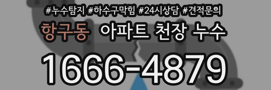 항구동 아파트 천장 누수
