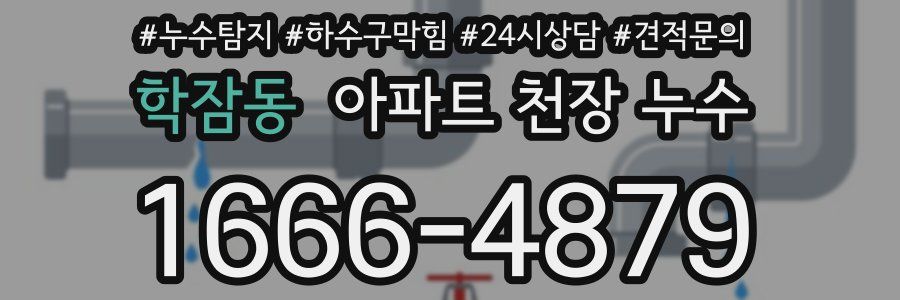 학잠동 아파트 천장 누수