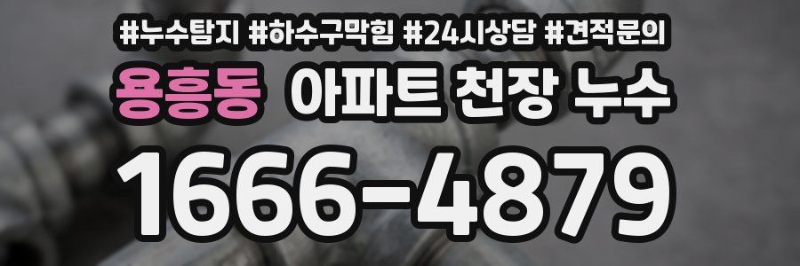 용흥동 아파트 천장 누수