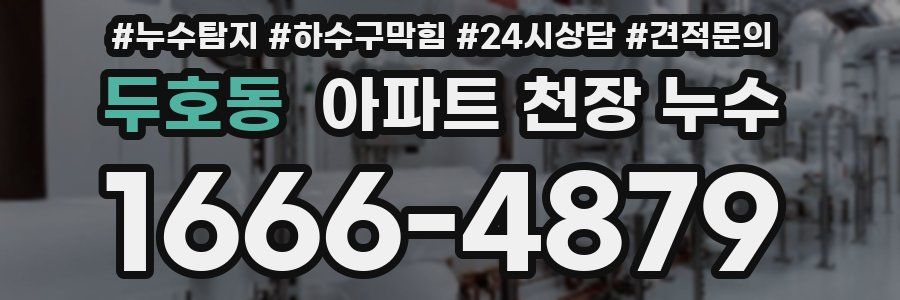두호동 아파트 천장 누수