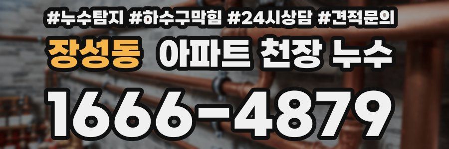 장성동 아파트 천장 누수