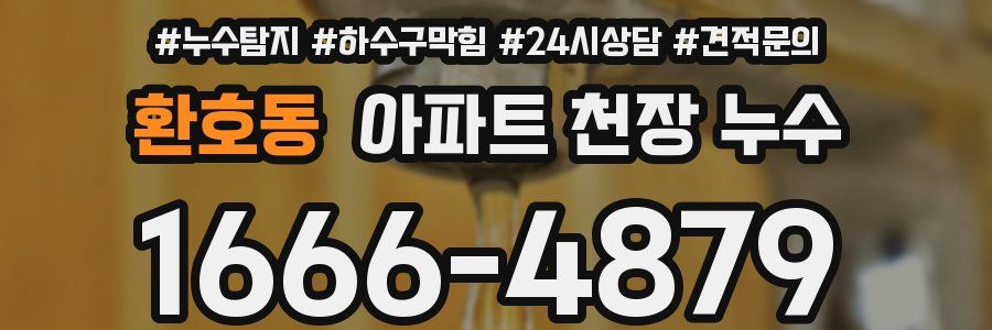 환호동 아파트 천장 누수