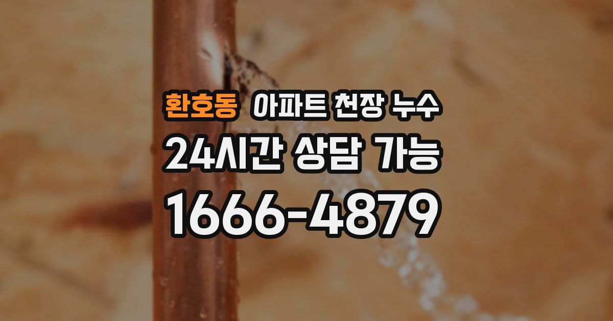 환호동 아파트 천장 누수