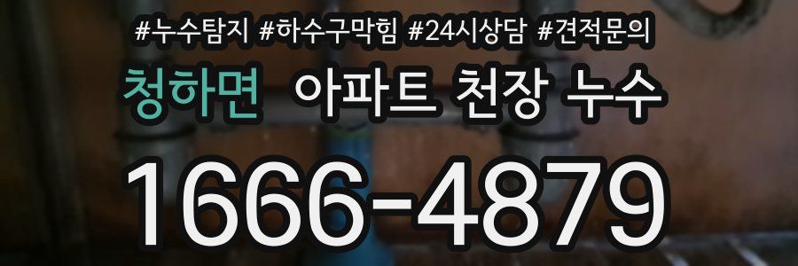 청하면 아파트 천장 누수