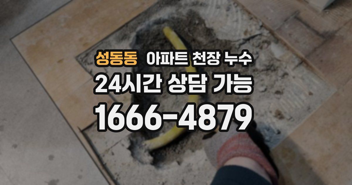 성동동 아파트 천장 누수