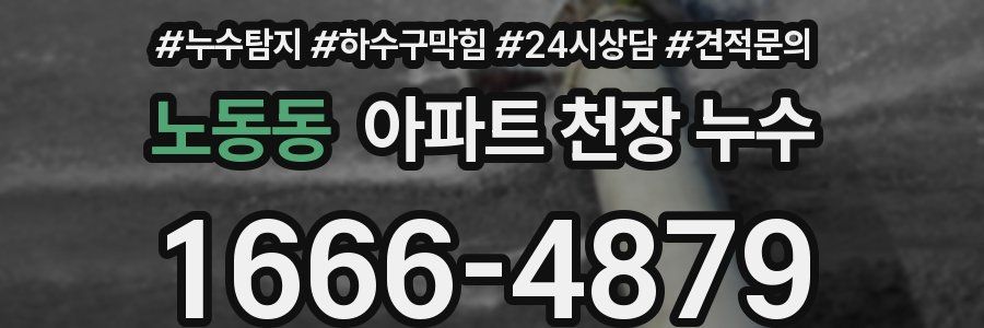 노동동 아파트 천장 누수