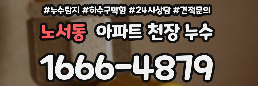 노서동 아파트 천장 누수