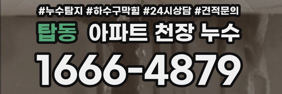 탑동 아파트 천장 누수