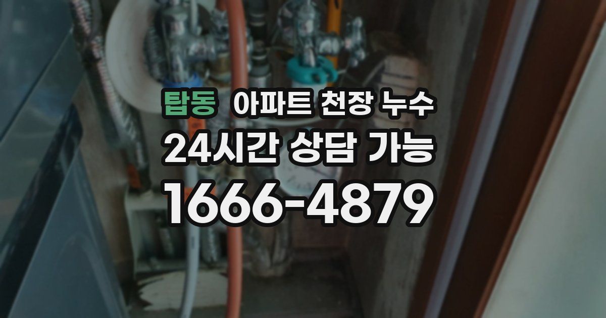 탑동 아파트 천장 누수