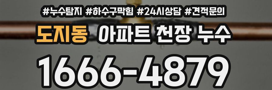 도지동 아파트 천장 누수