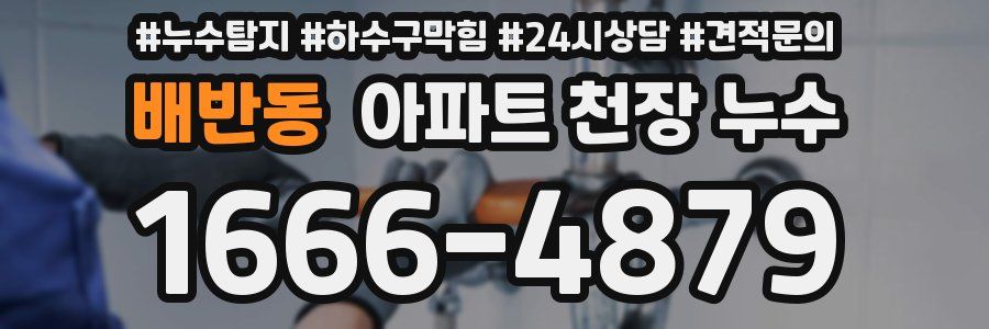 배반동 아파트 천장 누수